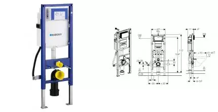 Инсталляция для унитаза «Geberit» Duofix UP 320 111.350.00.5