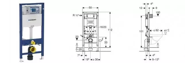 Инсталляция для унитаза «Geberit» Duofix Omega 111.060.00.1