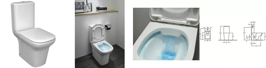 UJN102-00 унитаз напольный VOX безободковый (белый) · Vox, Jacob Delafon, UJN102-00