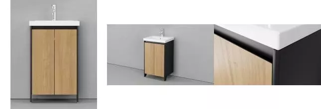 Тумба под раковину «Velvex» Klaufs 50 шатанэ/чёрная Тумба под раковину «Velvex» Klaufs 50 шатанэ/чёрная