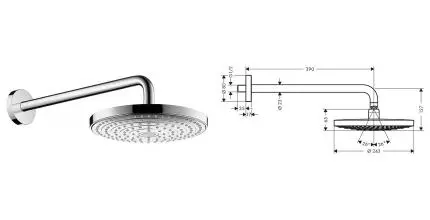 Верхний душ «Hansgrohe» Raindance Select S 26466000 хром Верхний душ «Hansgrohe» Raindance Select S 26466000 хром