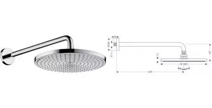 Верхний душ «Hansgrohe» Raindance S 27492000 хром