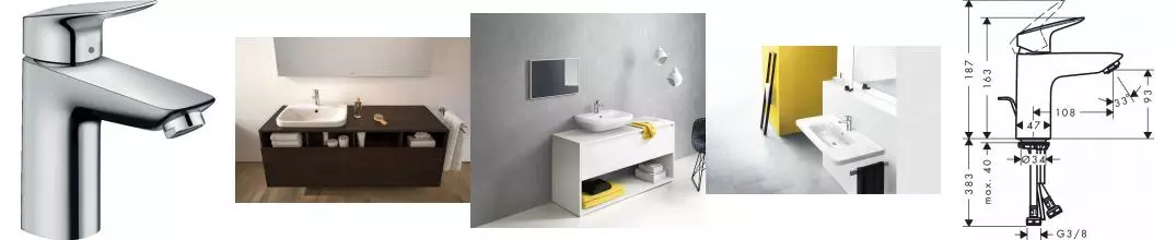 Смеситель для раковины «Hansgrohe» Logis 71107000 с донным клапаном хром Смеситель для раковины «Hansgrohe» Logis 71107000 с донным клапаном хром