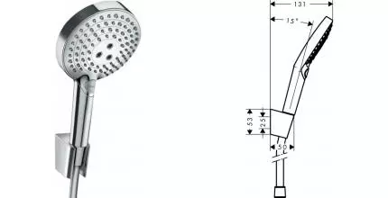 Душевой гарнитур «Hansgrohe» Raindance Select S 27669000 хром