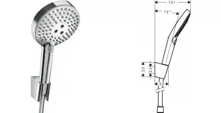 Душевой гарнитур «Hansgrohe» Raindance Select S 27668000 хром