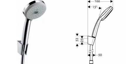 Душевой гарнитур «Hansgrohe» Croma 27595000 хром Душевой гарнитур «Hansgrohe» Croma 27595000 хром