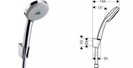 Душевой гарнитур «Hansgrohe» Croma 27593000 хром Душевой гарнитур «Hansgrohe» Croma 27593000 хром