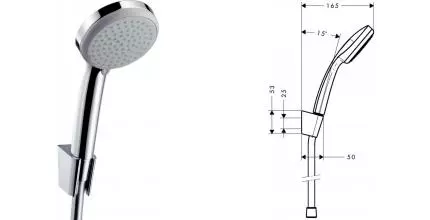 Душевой гарнитур «Hansgrohe» Croma 27592000 хром Душевой гарнитур «Hansgrohe» Croma 27592000 хром