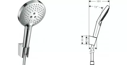 Душевой гарнитур «Hansgrohe» Raindance Select S 26721000 хром