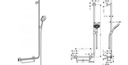 Душевой гарнитур «Hansgrohe» Raindance Select S 26326000 хром