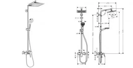 Душевая система «Hansgrohe» Crometta E 27284000 хром