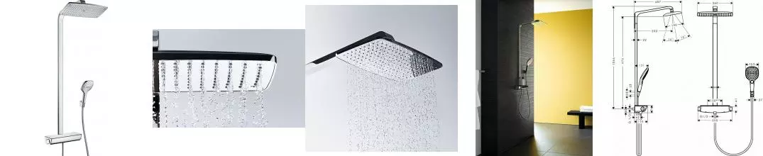 Душевая система «Hansgrohe» Raindance Select E 27112000 с термостатом хром Душевая система «Hansgrohe» Raindance Select E 27112000 с термостатом хром