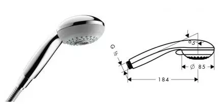 Ручная лейка «Hansgrohe» Crometta Multi 28563000 хром Ручная лейка «Hansgrohe» Crometta Multi 28563000 хром