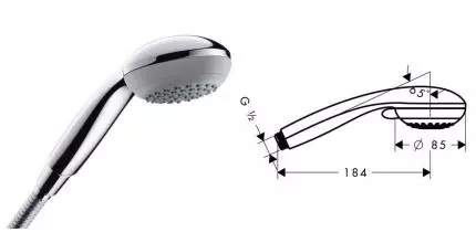 Ручная лейка «Hansgrohe» Crometta Vario 28562000 хром Ручная лейка «Hansgrohe» Crometta Vario 28562000 хром