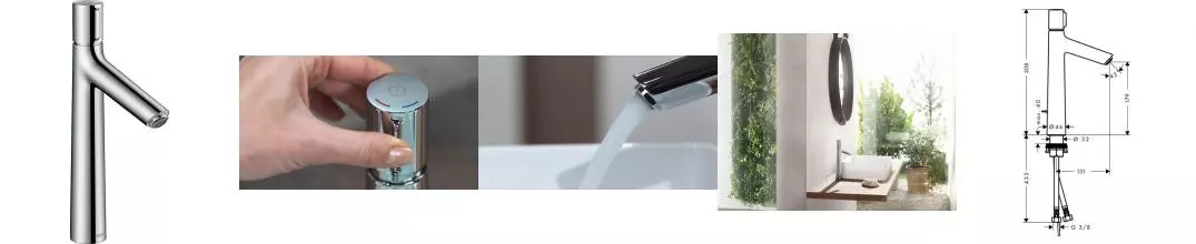 Смеситель для раковины «Hansgrohe» Talis Select S 72044000 с донным клапаном хром Смеситель для раковины «Hansgrohe» Talis Select S 72044000 с донным клапаном хром