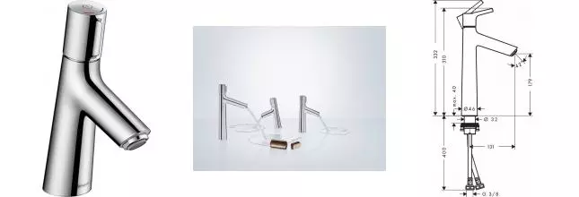 Смеситель для раковины «Hansgrohe» Talis Select S 72041000 хром Смеситель для раковины «Hansgrohe» Talis Select S 72041000 хром