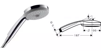 Ручная лейка «Hansgrohe» Croma Multi 28536000 хром Ручная лейка «Hansgrohe» Croma Multi 28536000 хром