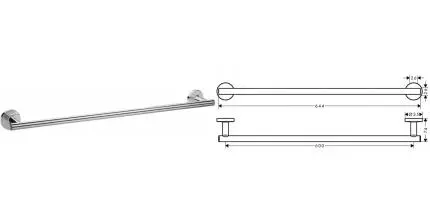 Полотенцедержатель «Hansgrohe» Logis Universal 41716000 на стену хром