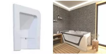 Торцевой экран под ванну «Aima Design» Dolce Vita 180/80 белый правый