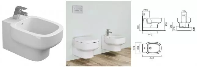 Подвесное биде «Sanitana» Be You S10062734900000 белое Подвесное биде «Sanitana» Be You S10062734900000 белое