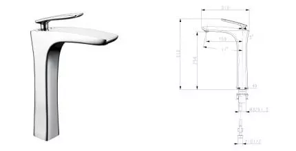 Смеситель для раковины «Lemark» Bellario LM6809C хром