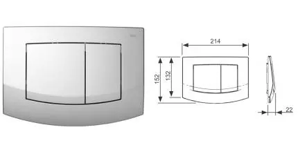 Кнопка смыва «TECE» TECEambia 9240226 хром Кнопка смыва «TECE» TECEambia 9240226 хром