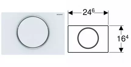 Кнопка смыва «Geberit» Sigma 10 115.758.JT.5 белая