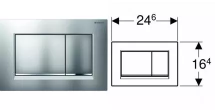 Кнопка смыва «Geberit» Sigma 30 115.883.JQ.1 хром матовый