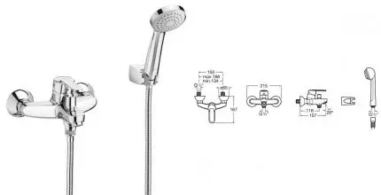 Смеситель для ванны «Roca» Victoria 5A0125C0M хром Смеситель для ванны «Roca» Victoria 5A0125C0M хром