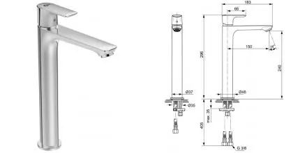 Смеситель для раковины «Ideal Standard» Connect Air A7027AA хром