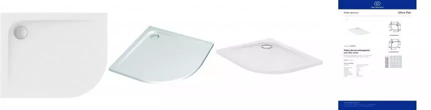 Ideal Standard UltraFlat K240701 душевой поддон 100X80 см, левая версия · UltraFlat, Ideal Standard, K240701