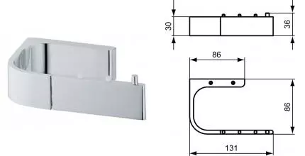 Держатель для туалетной бумаги «Ideal Standard» Moments N1148AA на стену хром