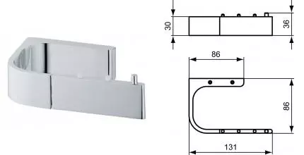 Держатель для туалетной бумаги «Ideal Standard» Moments N1148AA на стену хром Держатель для туалетной бумаги «Ideal Standard» Moments N1148AA на стену хром