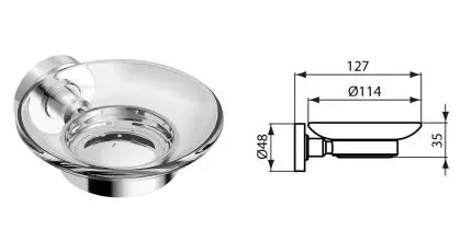 Мыльница «Ideal Standard» Iom A9123AA на стену хром