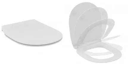 Сиденье для унитаза «Ideal Standard» Connect E772301 ультратонкое дюропласт белое