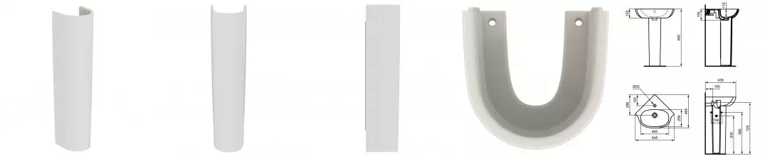 IS T352101 Колонна малая · Ideal Standard, T352101