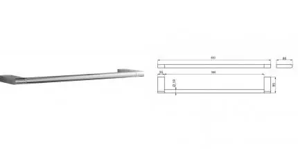 Полотенцедержатель «Ideal Standard» Connect N1386AA на стену хром