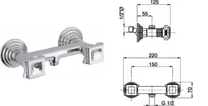 Смеситель для душа «Cezares» OLIMP-DS-01-Sw хром Смеситель для душа «Cezares» OLIMP-DS-01-Sw хром