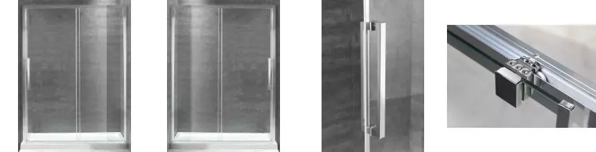 Душевая дверь «Cezares» LUX-SOFT-W-BF-1-140-C-Cr-IV 140/200 прозрачная/хром универсальная