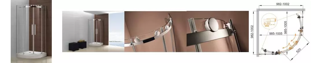 Душевой угол-ограждение «Cezares» STYLUS-O-M-R-2-100-C-Cr 100/100 прозрачный/хром четверть круга без поддона Душевой угол-ограждение «Cezares» STYLUS-O-M-R-2-100-C-Cr 100/100 прозрачный/хром четверть круга без поддона