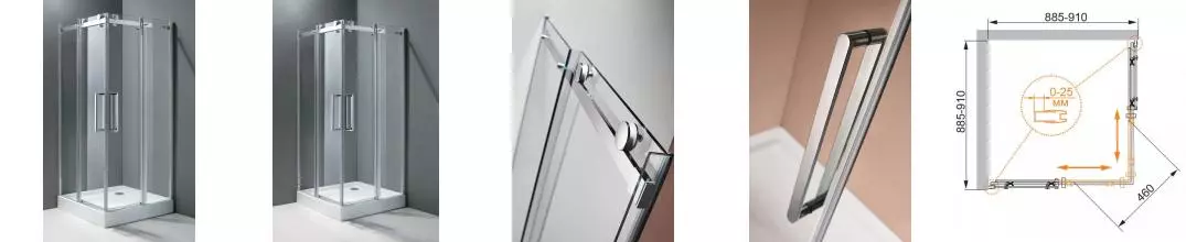 Душевой угол-ограждение «Cezares» STYLUS-O-M-A-2-90-C-Cr 90/90 прозрачный/хром квадратный без поддона Душевой угол-ограждение «Cezares» STYLUS-O-M-A-2-90-C-Cr 90/90 прозрачный/хром квадратный без поддона