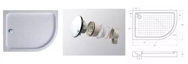 Душевой поддон «Cezares» TRAY-A-RH-120/80-550-15-W-L с сифоном низкий акриловый прямоугольно-асимметричный левый Душевой поддон «Cezares» TRAY-A-RH-120/80-550-15-W-L с сифоном низкий акриловый прямоугольно-асимметричный левый