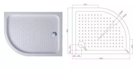 Душевой поддон «Cezares» TRAY-A-RH-100/80-550-15-W-R с сифоном низкий акриловый прямоугольно-асимметричный правый Душевой поддон «Cezares» TRAY-A-RH-100/80-550-15-W-R с сифоном низкий акриловый прямоугольно-асимметричный правый