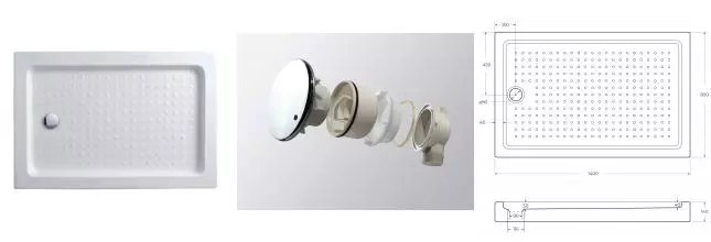 Душевой поддон «Cezares» TRAY-A-AH-140/90-15-W 140/90 средний акриловый прямоугольный с сифоном Душевой поддон «Cezares» TRAY-A-AH-140/90-15-W 140/90 средний акриловый прямоугольный с сифоном