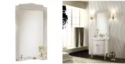 Зеркало «Cezares» Lorenzo 62/115 без света Bianco Patinato