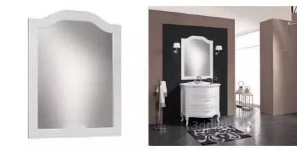 Зеркало «Cezares» Laura 90/90 без света bianco laccato lucido Зеркало «Cezares» Laura 90/90 без света bianco laccato lucido