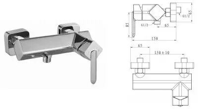 Смеситель для душа «Belbagno» Crystal CRY-ESDM-CRM хром