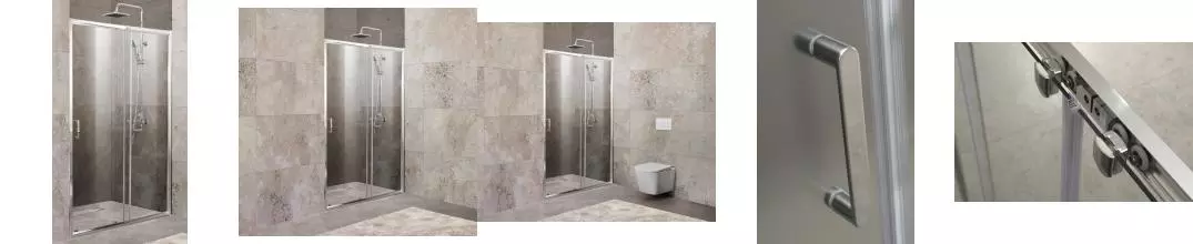 Душевая дверь «Belbagno» UNIQUE-BF-1-100/115-C-Cr 100/190 прозрачная универсальная Душевая дверь «Belbagno» UNIQUE-BF-1-100/115-C-Cr 100/190 прозрачная универсальная