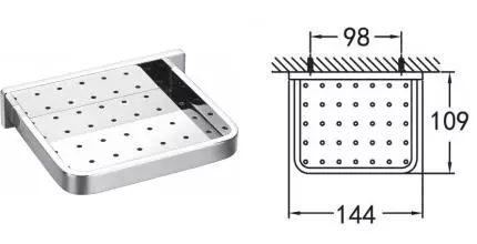 Мыльница «Art&Max» Maxima AM-F-8919 на стену хром Мыльница «Art&Max» Maxima AM-F-8919 на стену хром