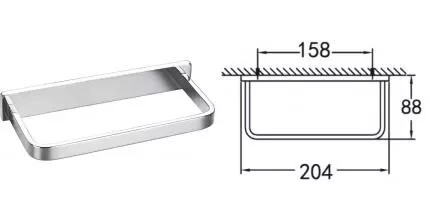 Полотенцедержатель «Art&Max» Maxima AM-F-8915A на стену хром Полотенцедержатель «Art&Max» Maxima AM-F-8915A на стену хром